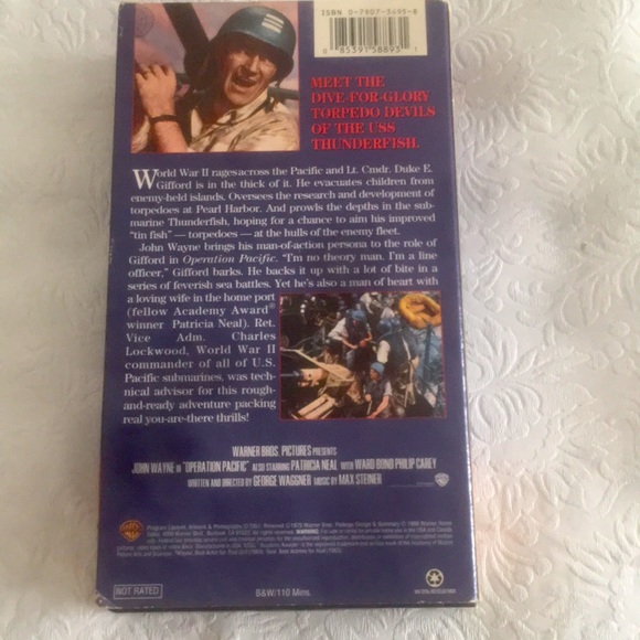 VTG John Wayne Operation Pacific VHS#15889 - Picture 2 of 8